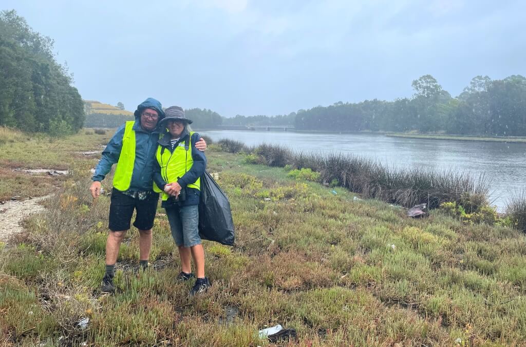 Volunteers surveying birds along Haslams Creek Flats