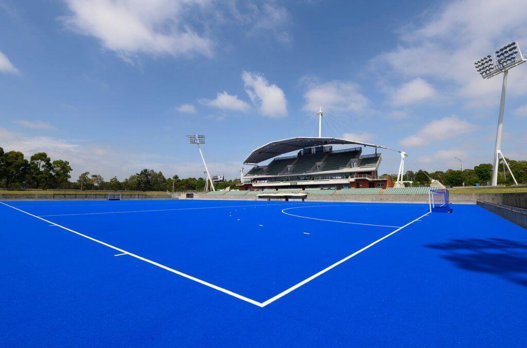 Hockey centre empty pitch